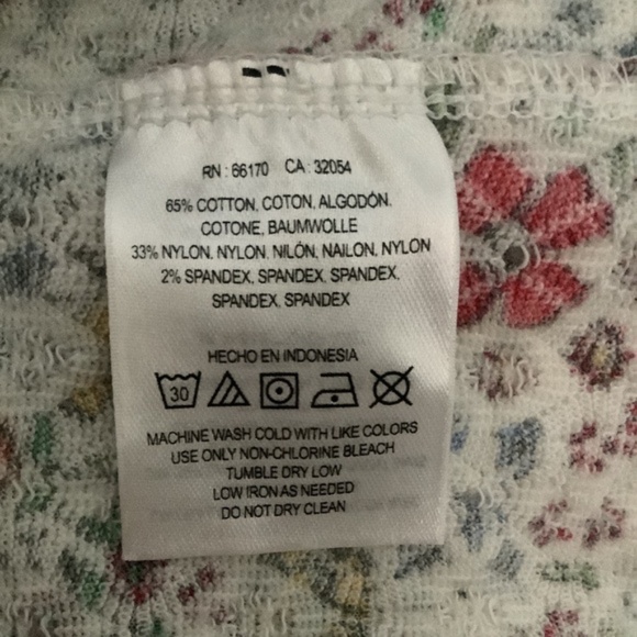 Anthropologie Postmark Floral Button-Down Corset Top w/ Striped Straps S NEW - Picture 10 of 10